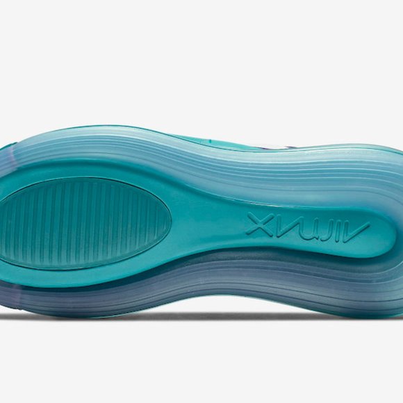 Nike Air Max 720 White Purple Spirit Teal Running - Picture 8 of 11